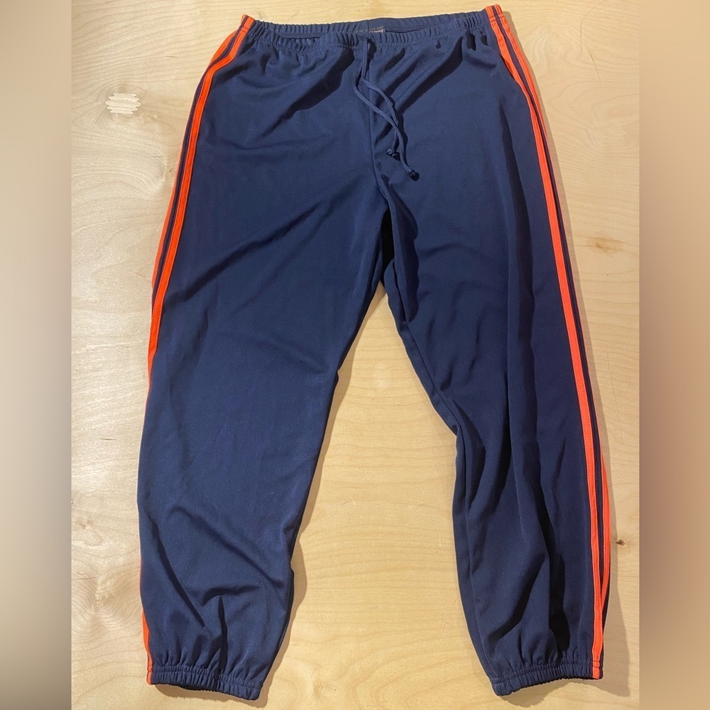 Fame 4 Fifteen Navy Blue Track Pants with Red Stripes 2X (DP)